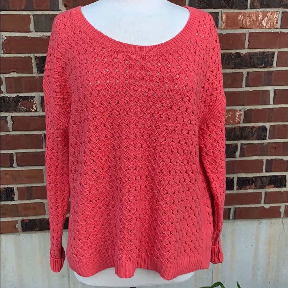 Coral Old Navy Knit Sweater